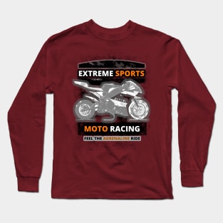 Feel the Adrenaline Ride - Motor Racer Long Sleeve T-Shirt